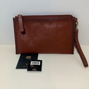 Frye Wristlet… Never Used.  Approx. 9” x 6”.